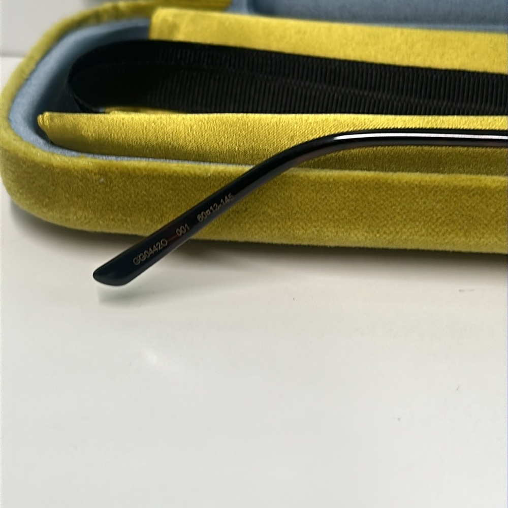 Gucci Silver Aviator Glasses NEW GG0442O Aviator Eyeglasses – Ruthenium / Silver - Picture 10 of 12